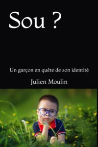 Sou,' a charming short novel by French author Julien Moulin, featuring a half-Asian child playing in the grass.